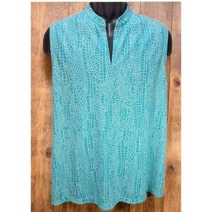 Nike Dri-Fit Womens Teal Sleeveless Top XXL